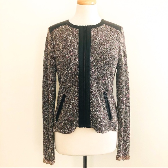 Rag & Bone Lory Tweed Zip Moto Jacket – Size Medium (Designer) - Picture 8 of 16